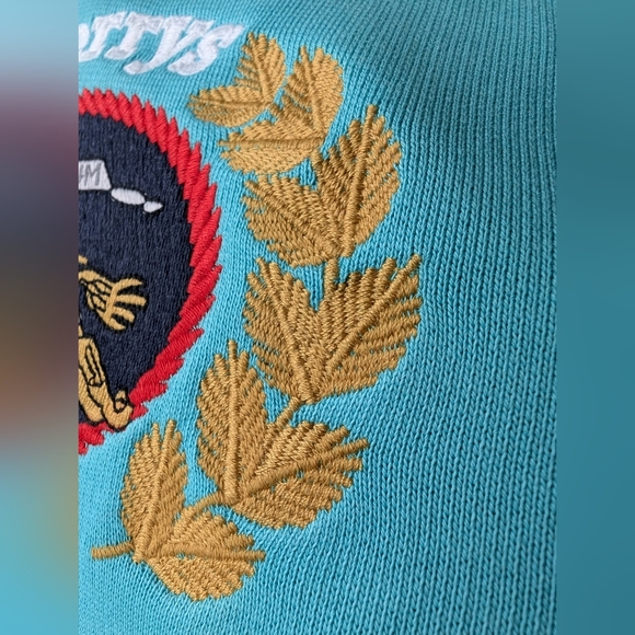 Burberry Men's Reissued Champion Sweater, Turquoise, Size XL - Picture 5 of 9